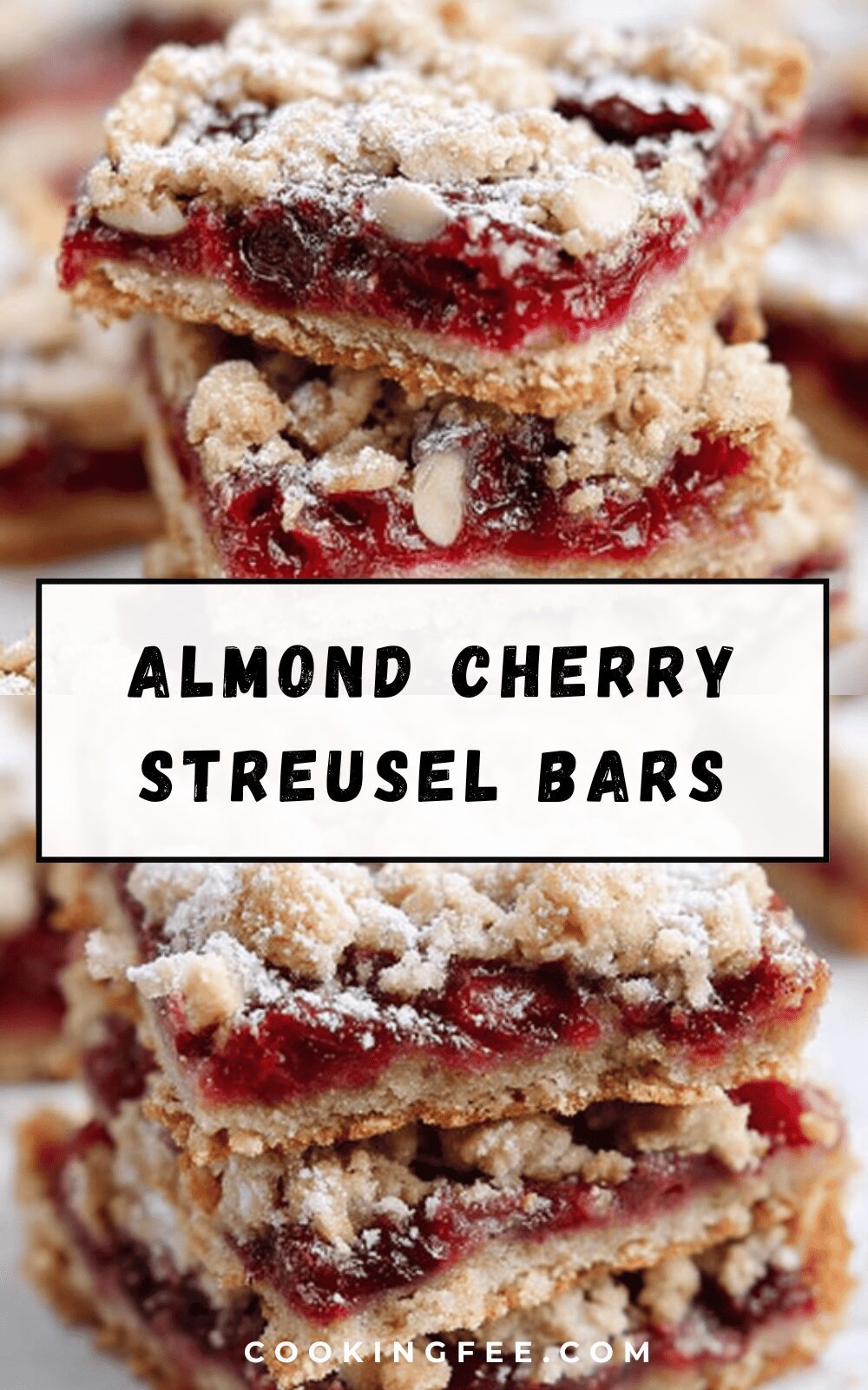 Almond Cherry Streusel Bars