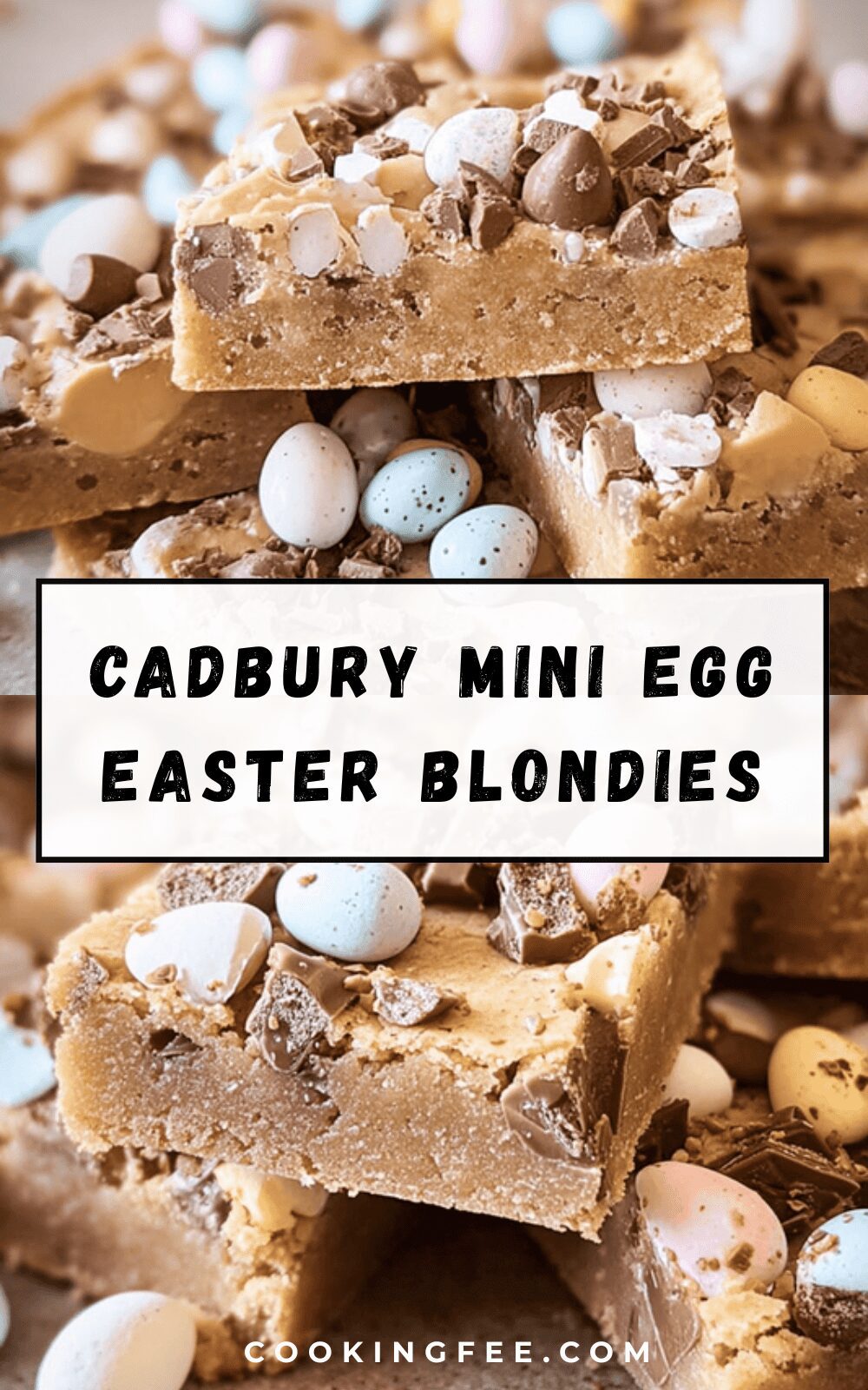 Cadbury Mini Egg Easter Blondies