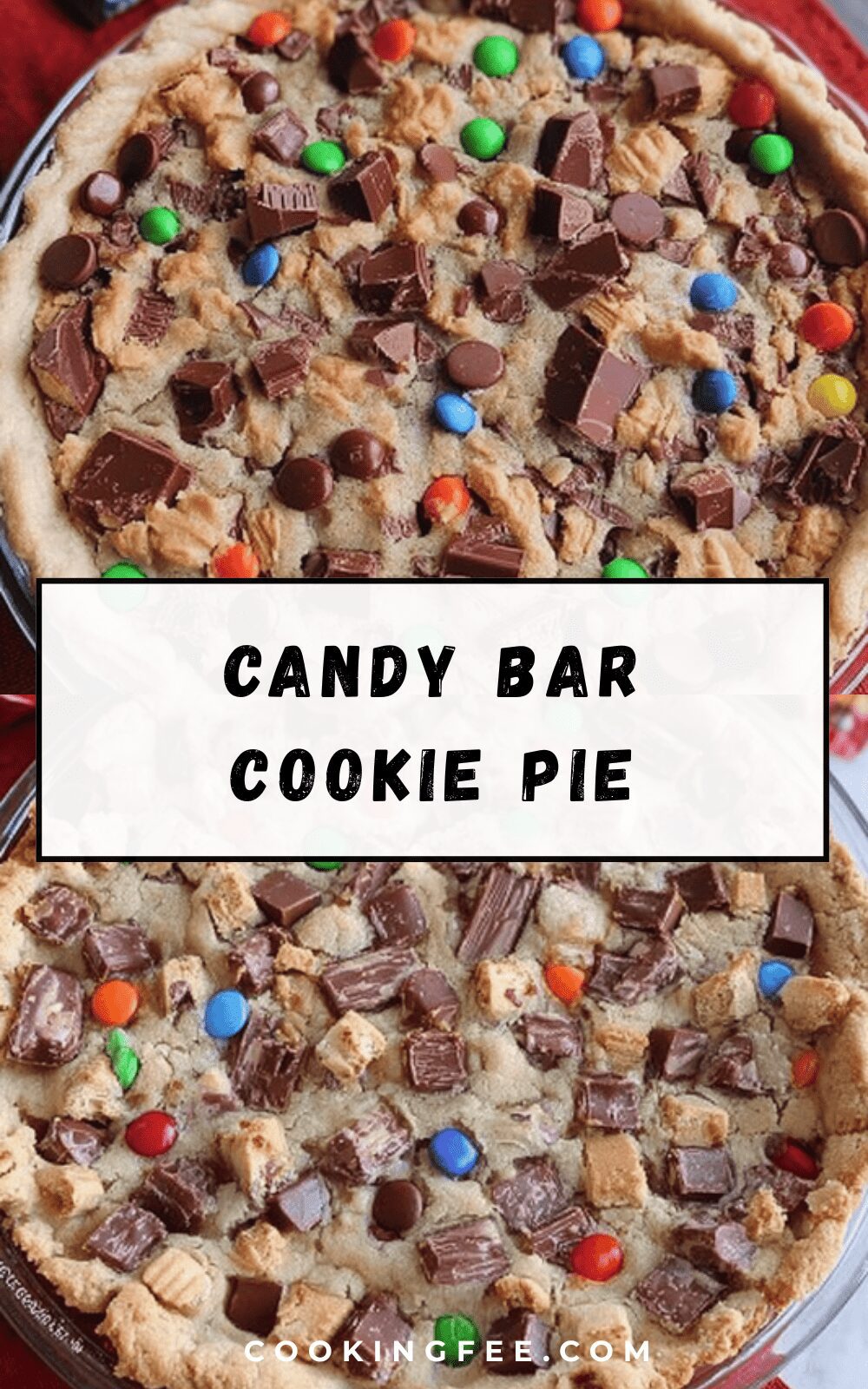 Candy Bar Cookie Pie