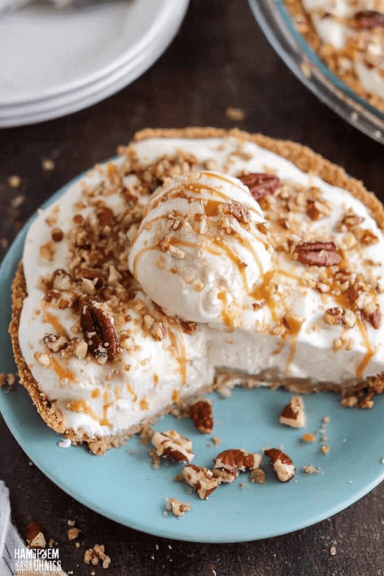 Caramel Butter Pecan Ice Cream Pie 10.Png