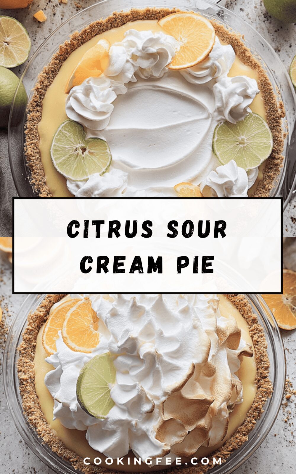 Citrus Sour Cream Pie