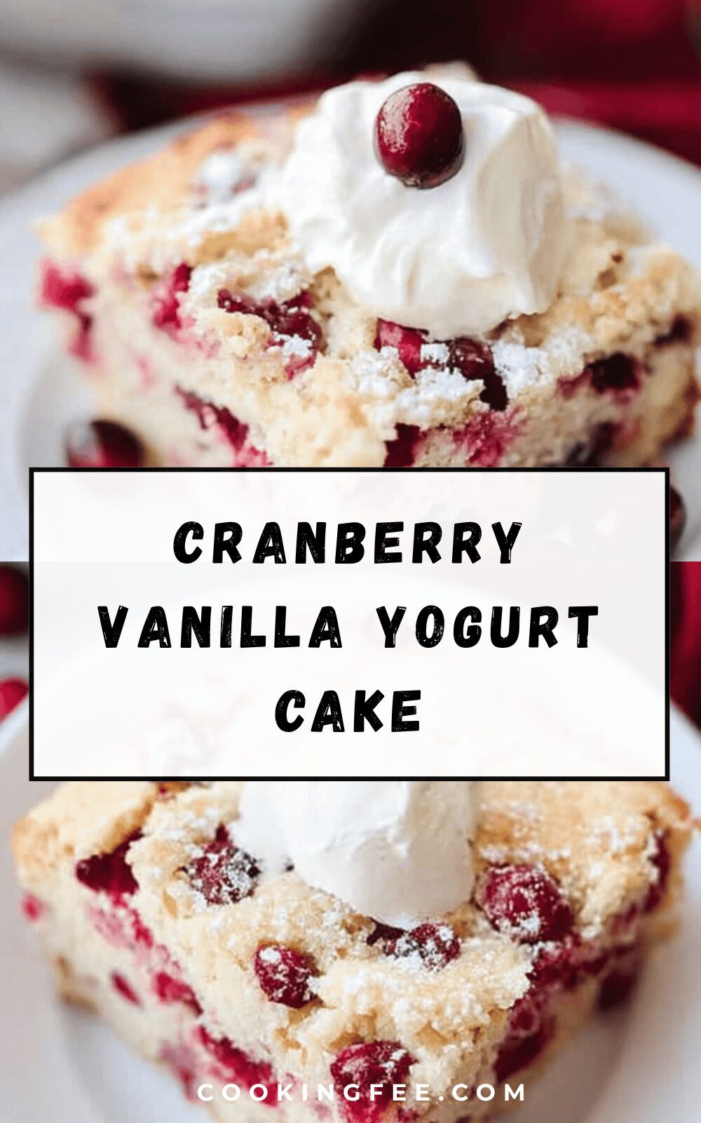 Cranberry Vanilla Yogurt Cake