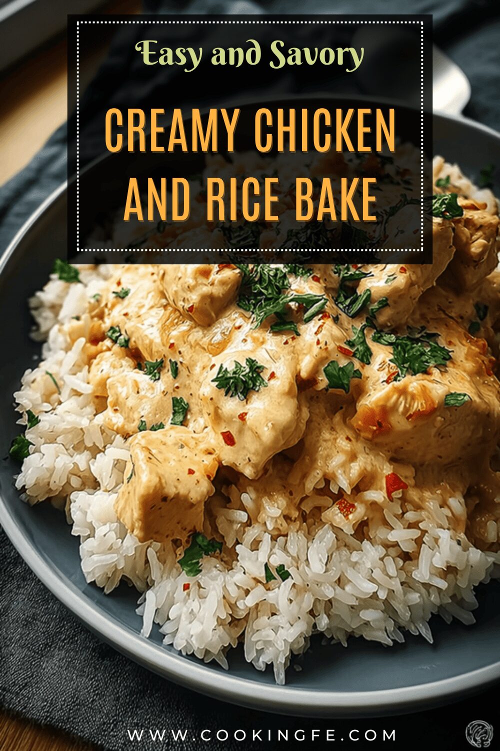 Creamy Chicken And Rice Bake