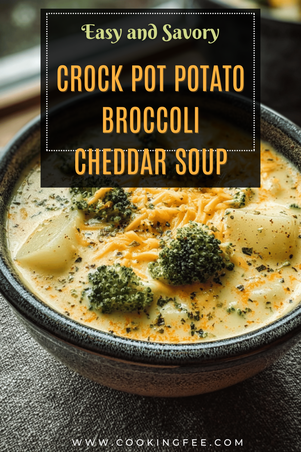 Slow Cooker Cheesy Broccoli Potato Chowder Recipe 7 Crock Pot Potato Broccoli Cheddar Soup