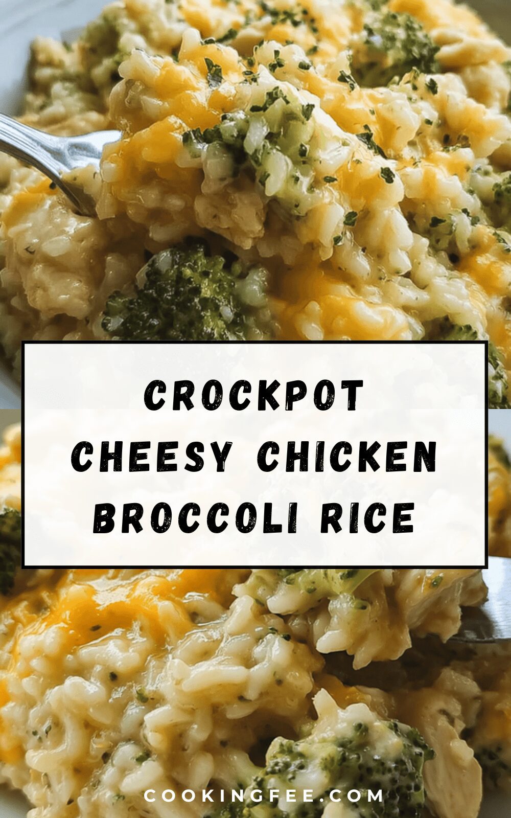 Crockpot Cheesy Chicken Broccoli Rice