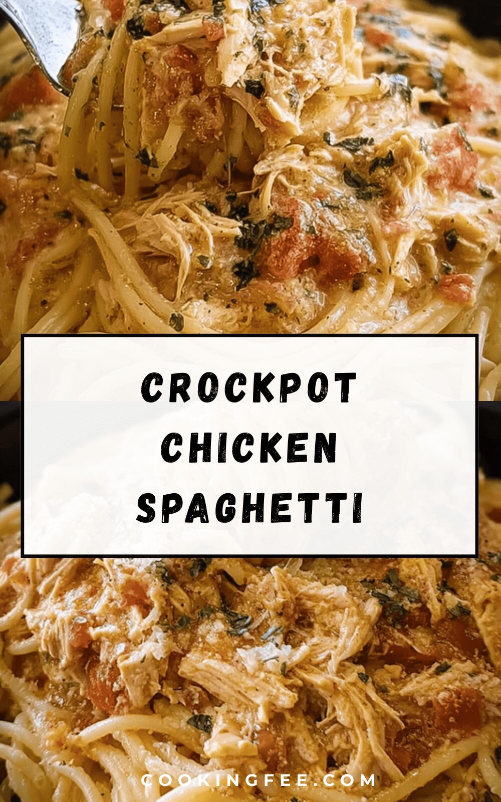 Crockpot Chicken Spaghetti