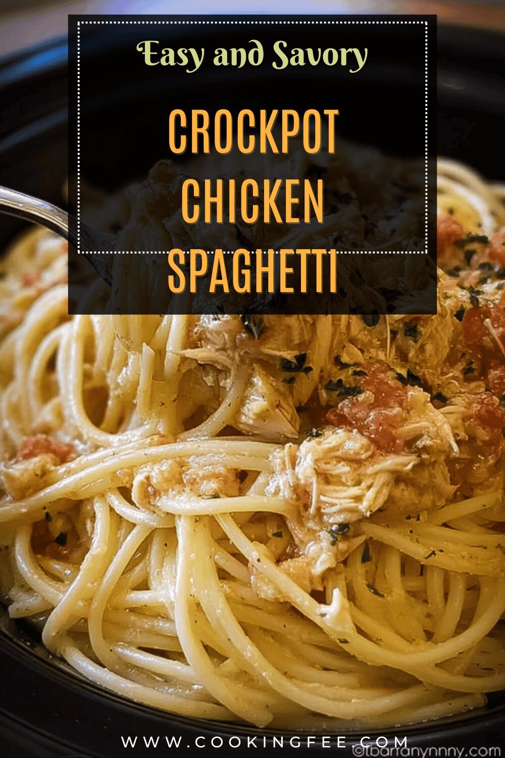 Crockpot Chicken Spaghetti