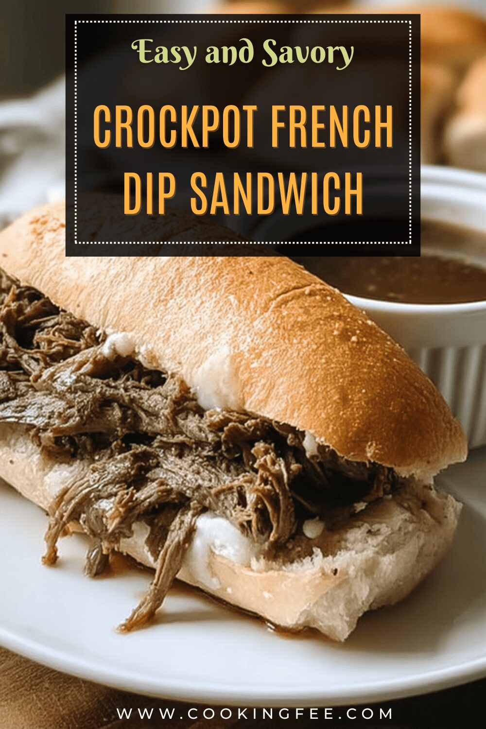 Crockpot French Dip Sandwich