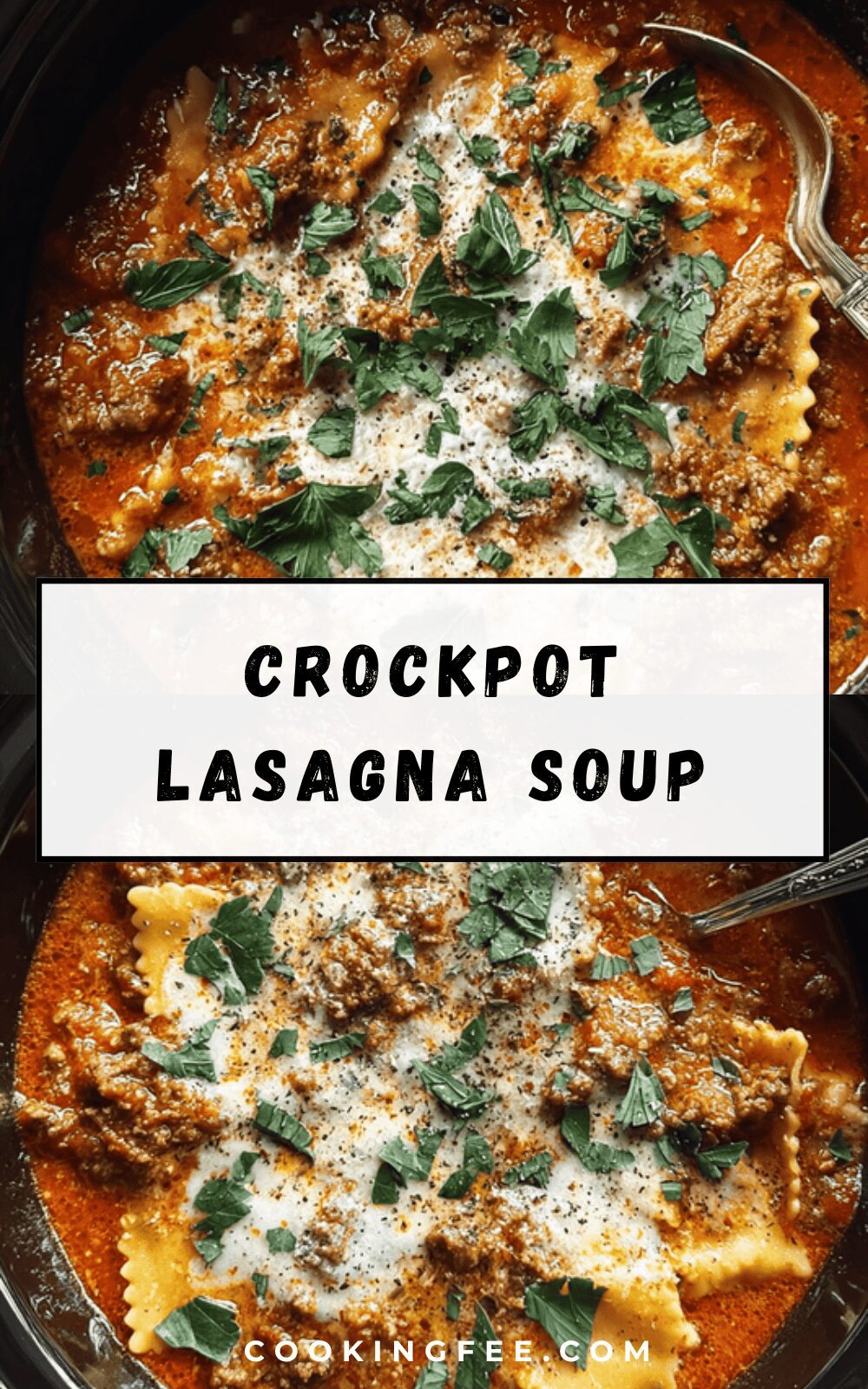 Crockpot Lasagna Soup