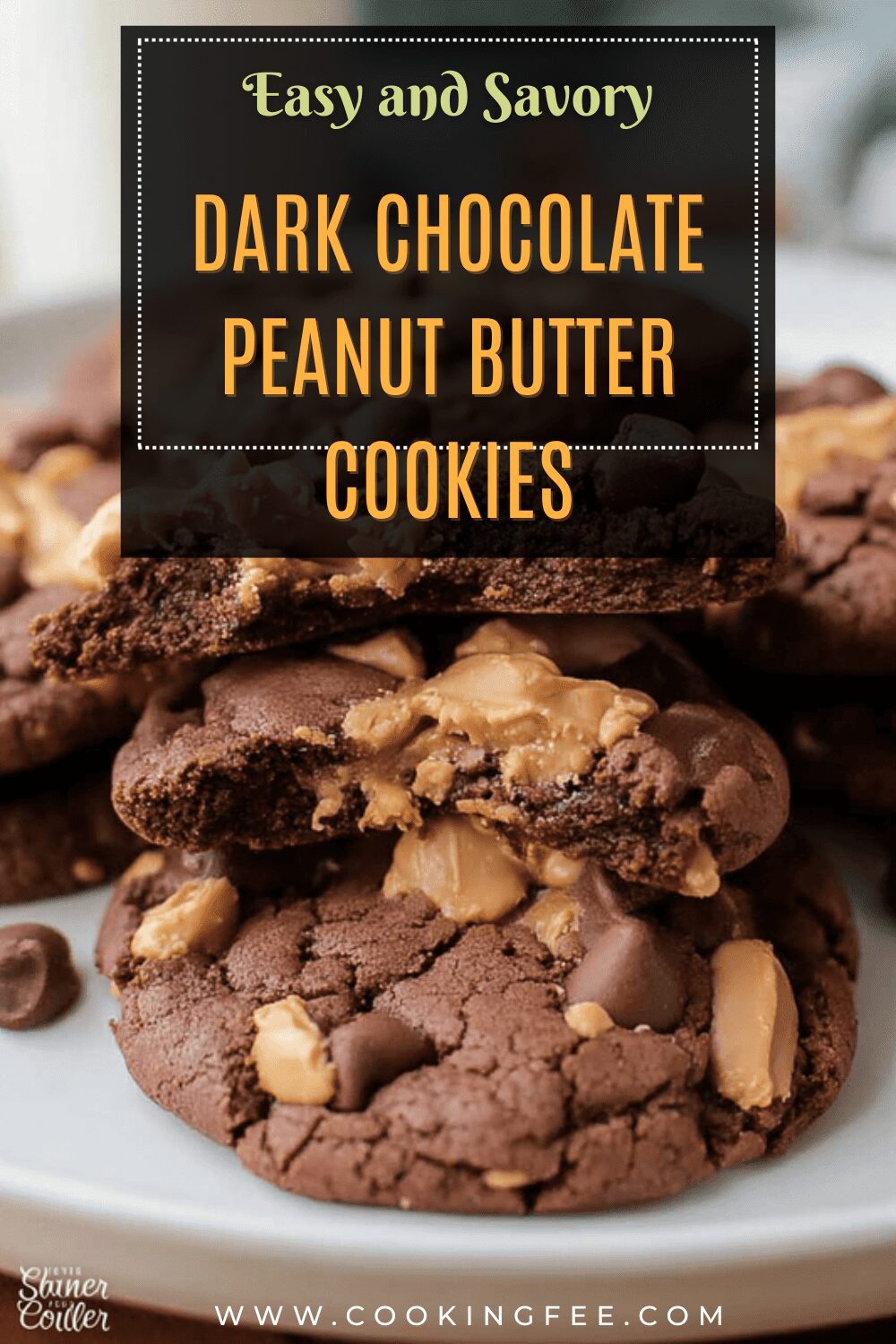 Dark Chocolate Peanut Butter Cookies