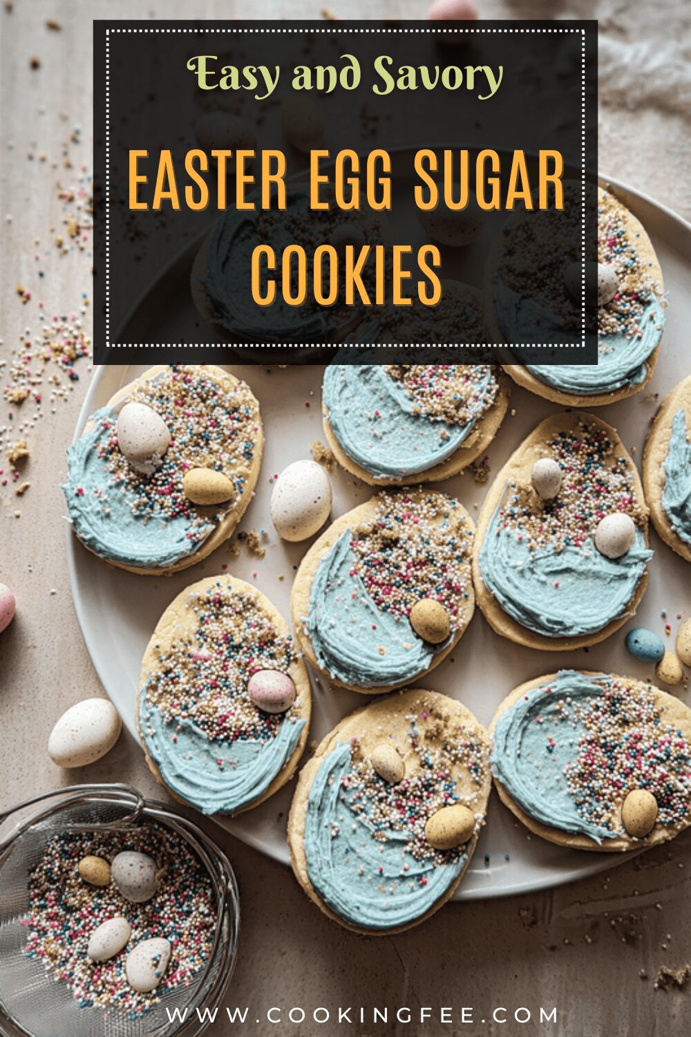 Easter Egg Sugar Cookies