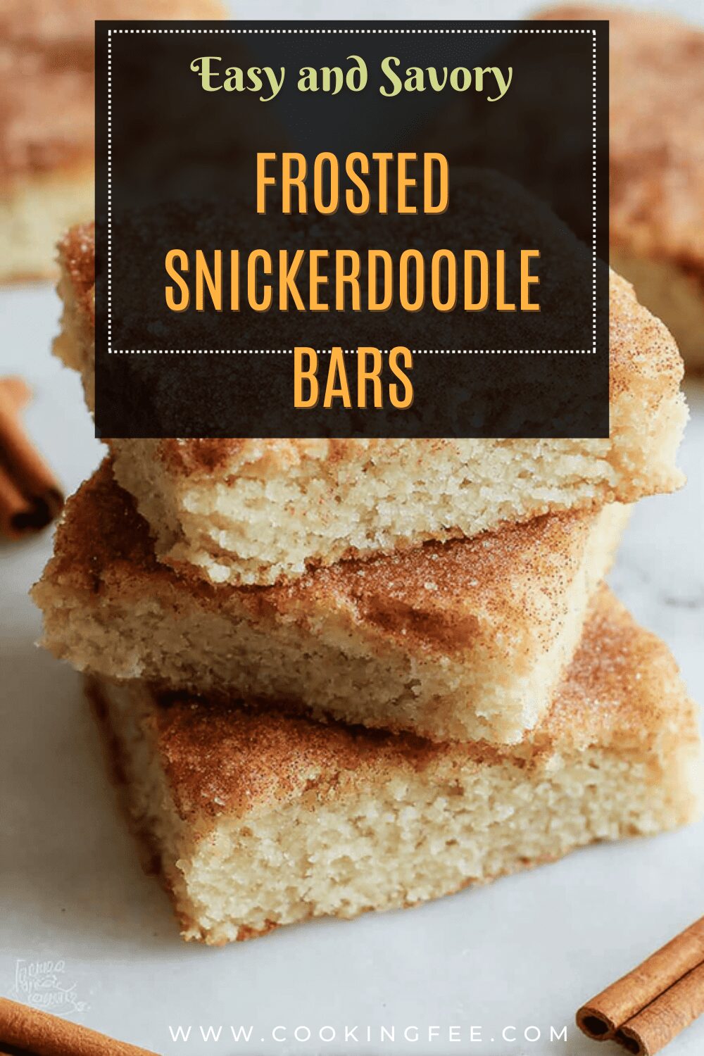 Frosted Snickerdoodle Bars