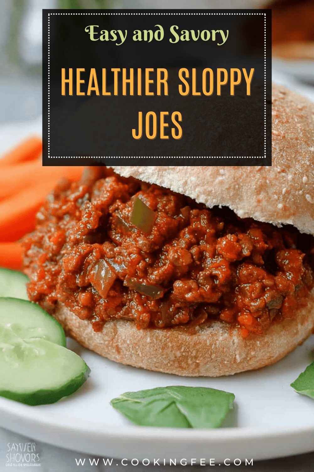 Healthier Sloppy Joes