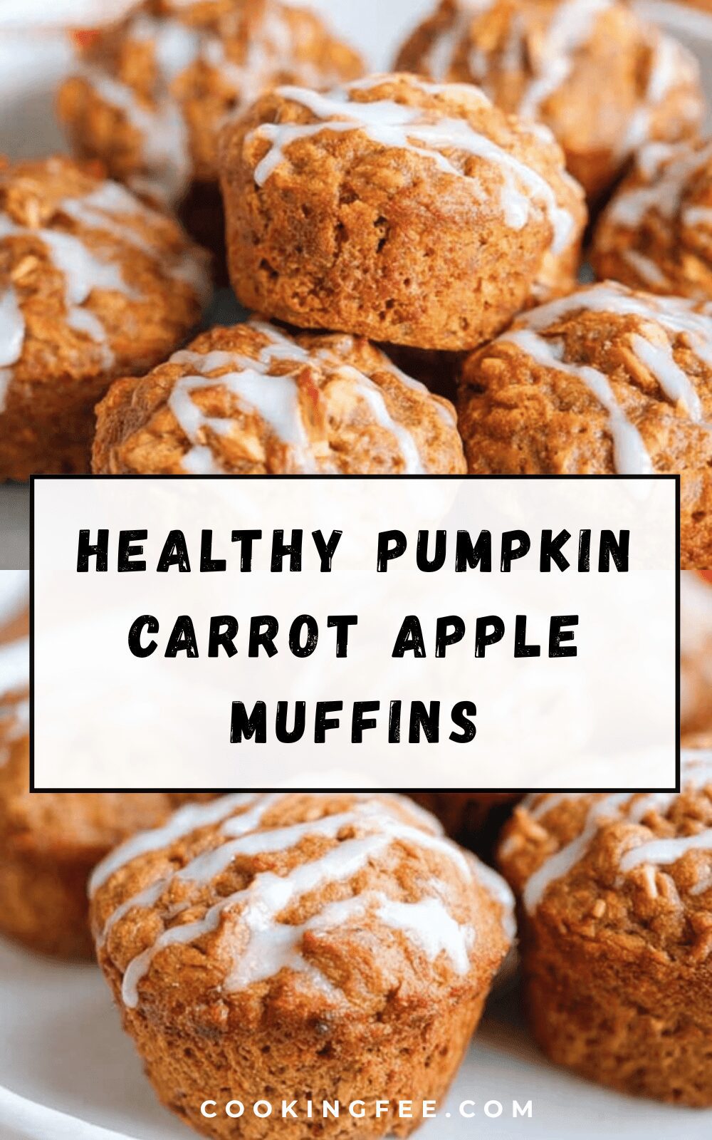 Healthy Pumpkin Carrot Apple Muffins