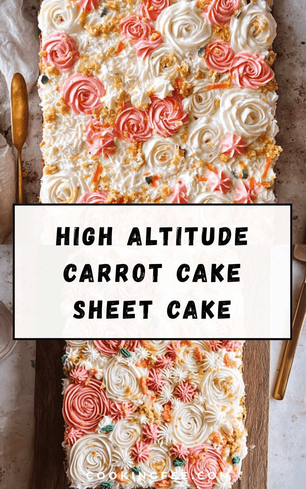 High Altitude Carrot Cake Sheet Cake