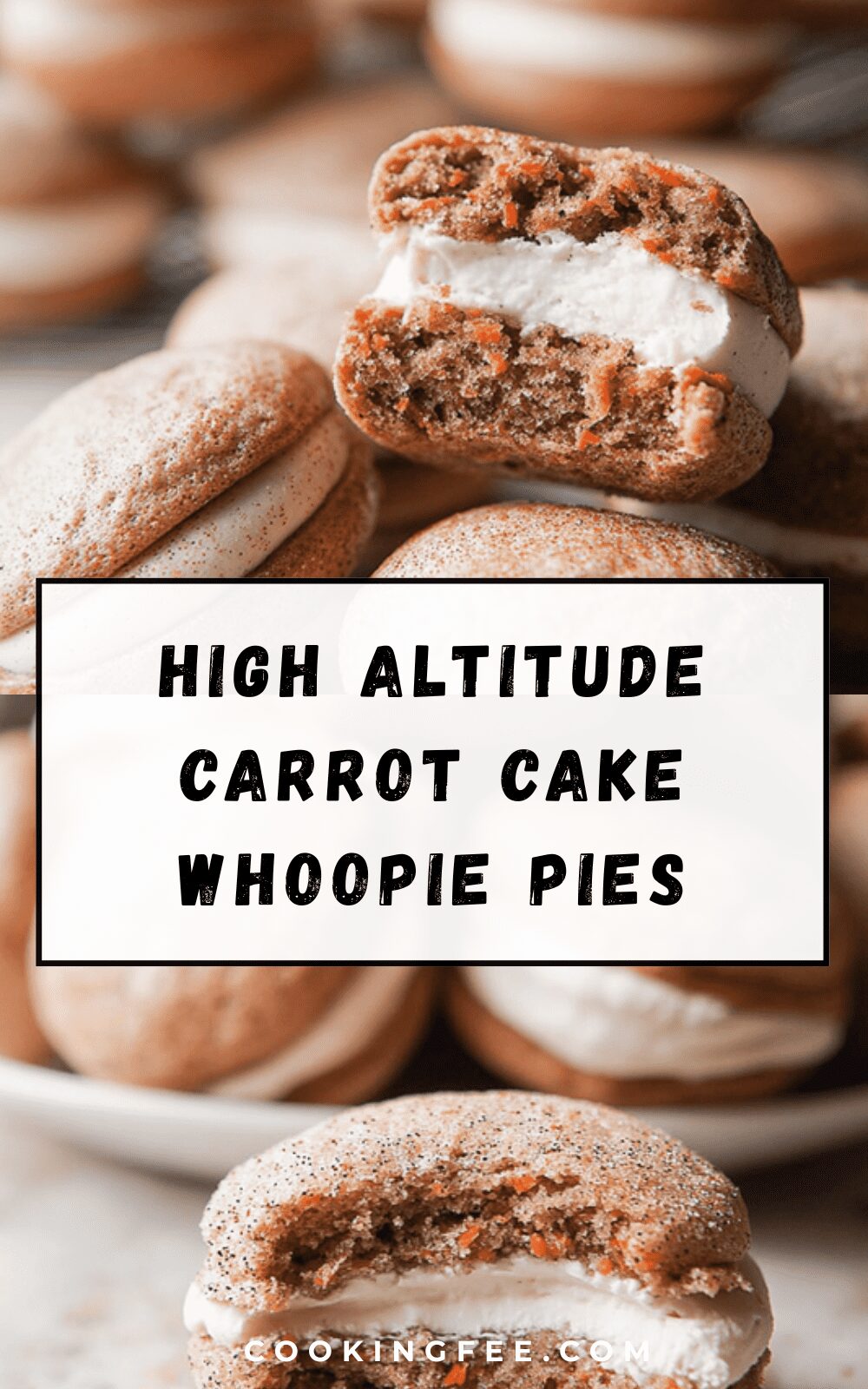 High Altitude Carrot Cake Whoopie Pies