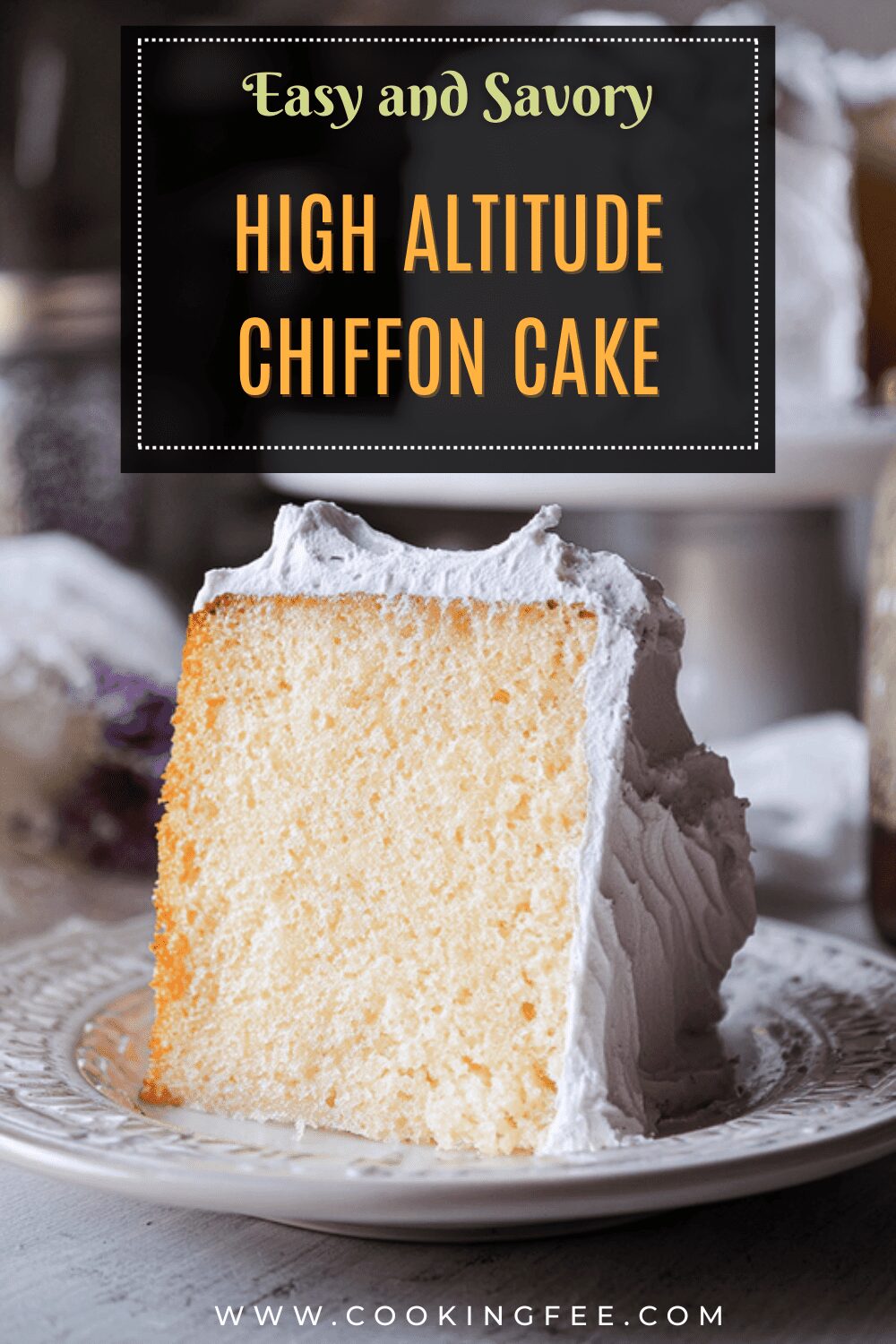 High Altitude Chiffon Cake