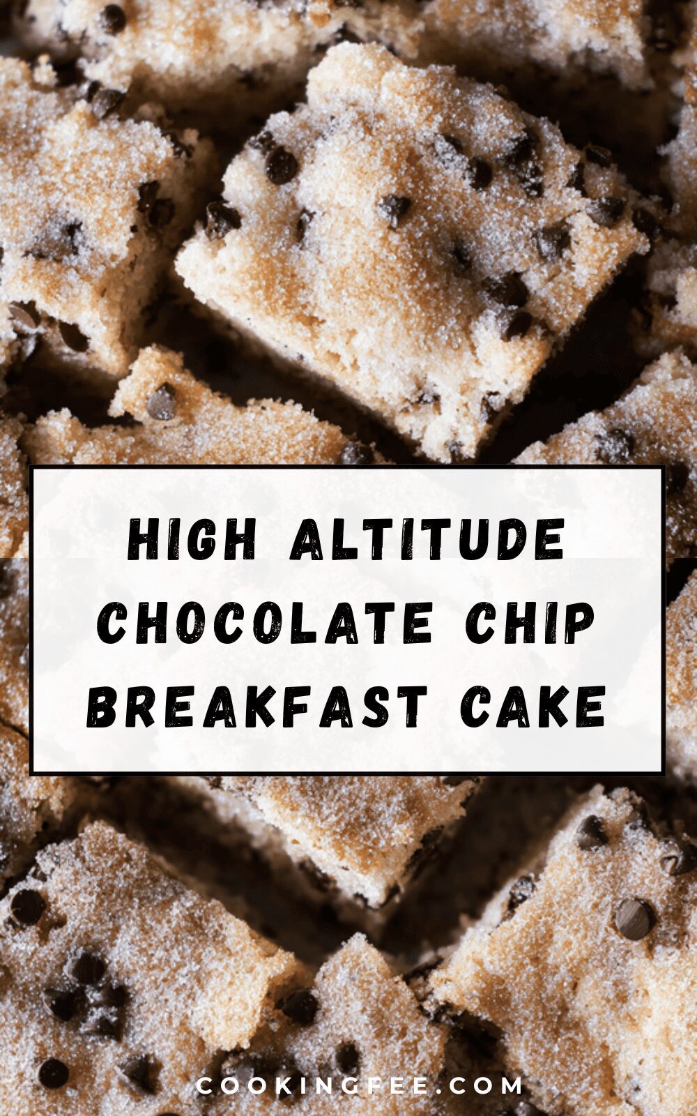 High Altitude Chocolate Chip Breakfast Cake