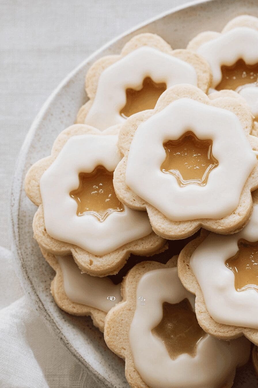 Iced Lemon Curd Linzer Cookies Recipe With Tangy Citrus Filling
