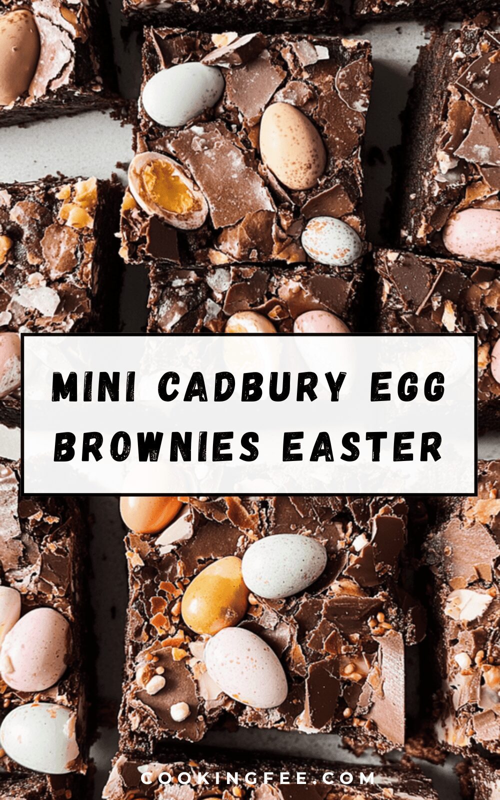Mini Cadbury Egg Brownies Easter