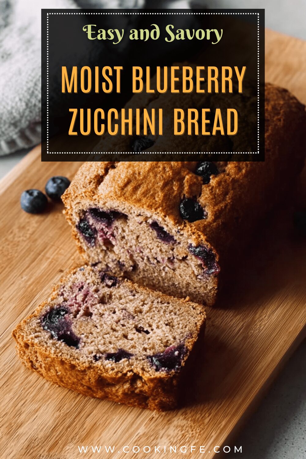Moist Blueberry Zucchini Bread