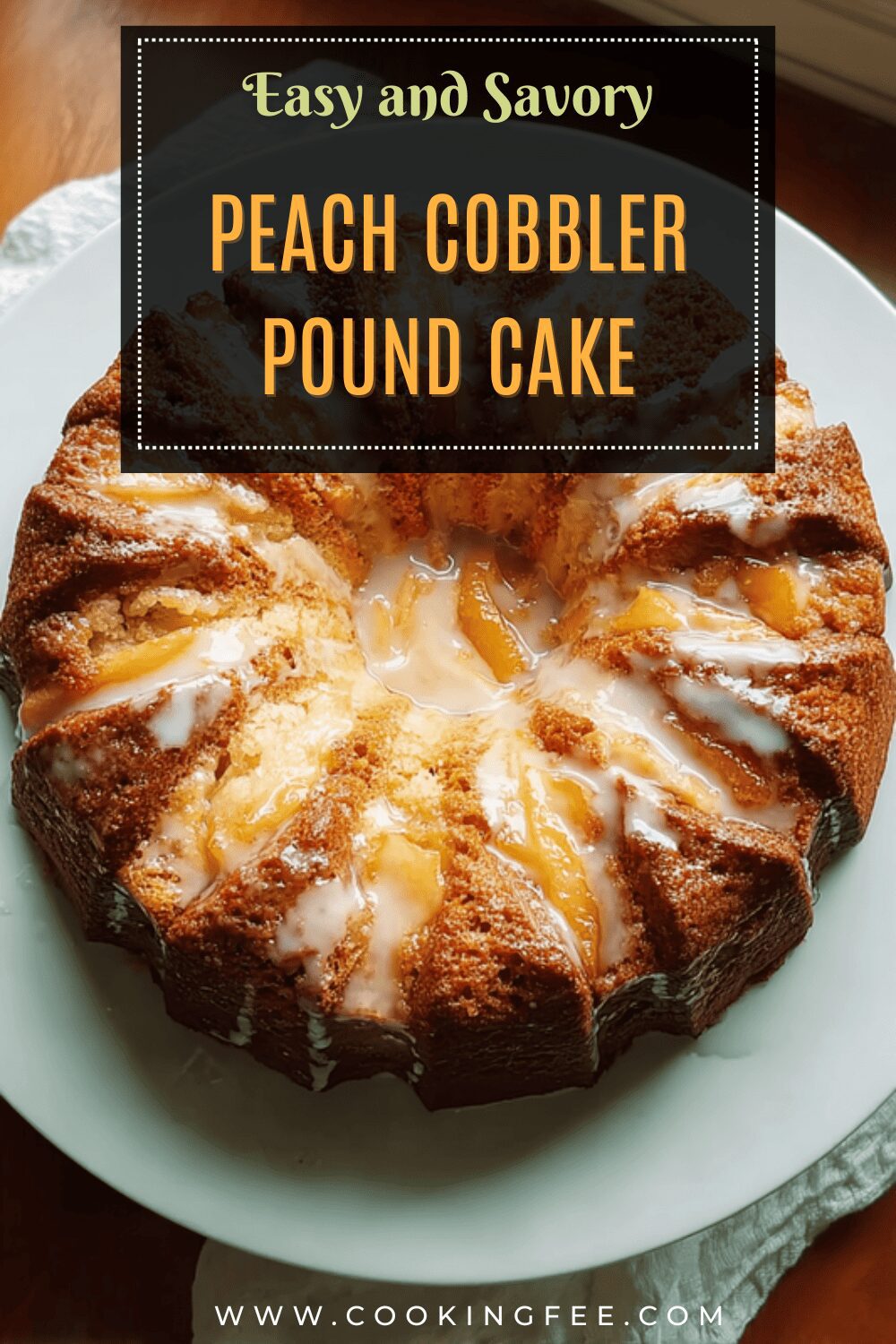Peach Cobbler Pound Cake