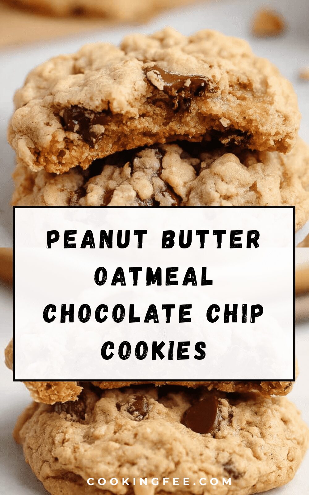 Peanut Butter Oatmeal Chocolate Chip Cookies