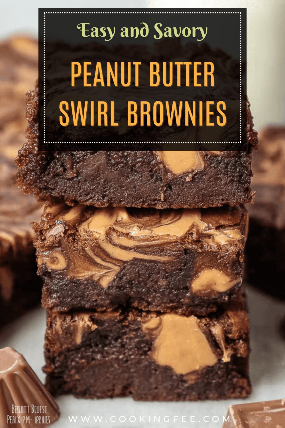 Peanut Butter Swirl Brownies