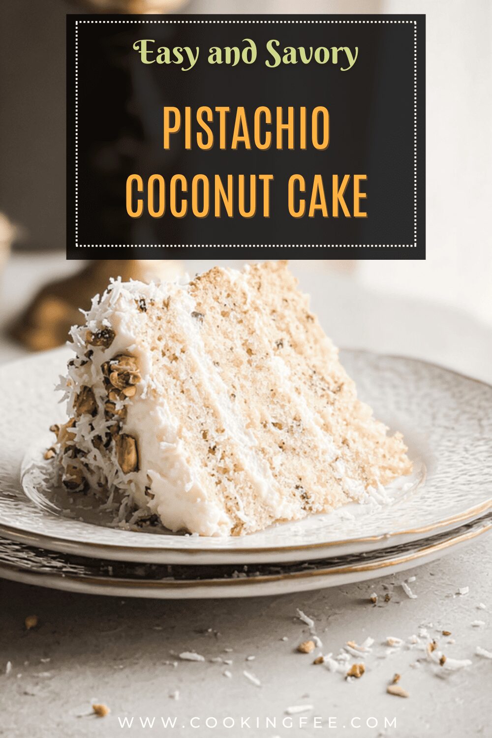 Pistachio Coconut Cake