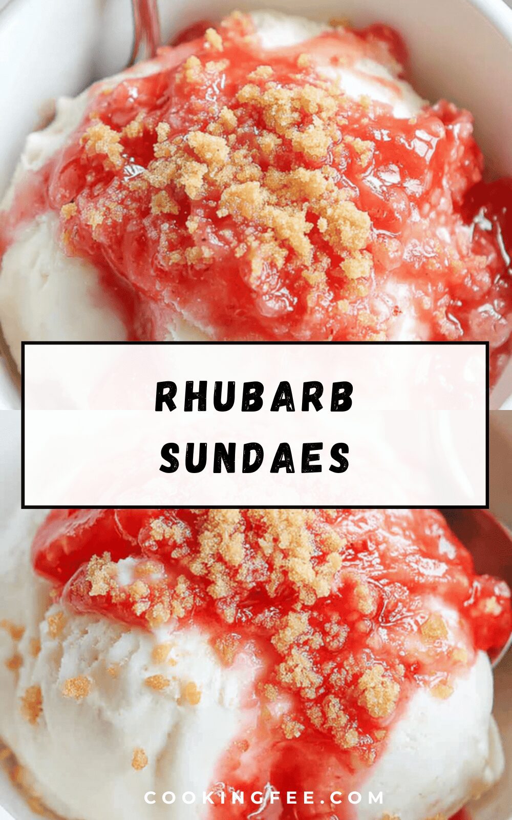 Rhubarb Sundaes