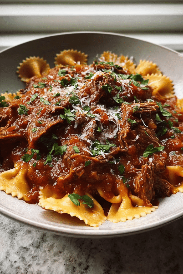 Slow Cooked Shredded Beef Ragu: Simple Pasta Recipe 8 Slow Cooker Beef Ragu 73.Png