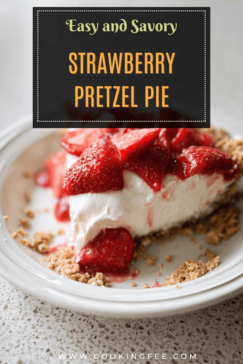 Strawberry Pretzel Pie