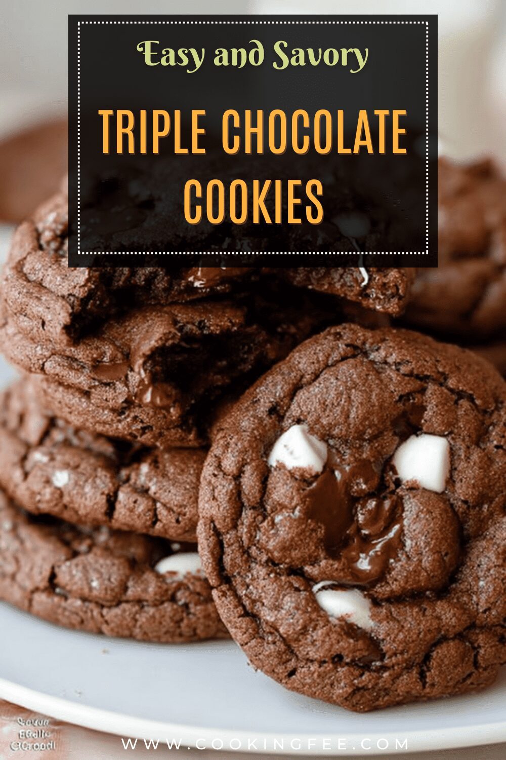 Triple Chocolate Cookies