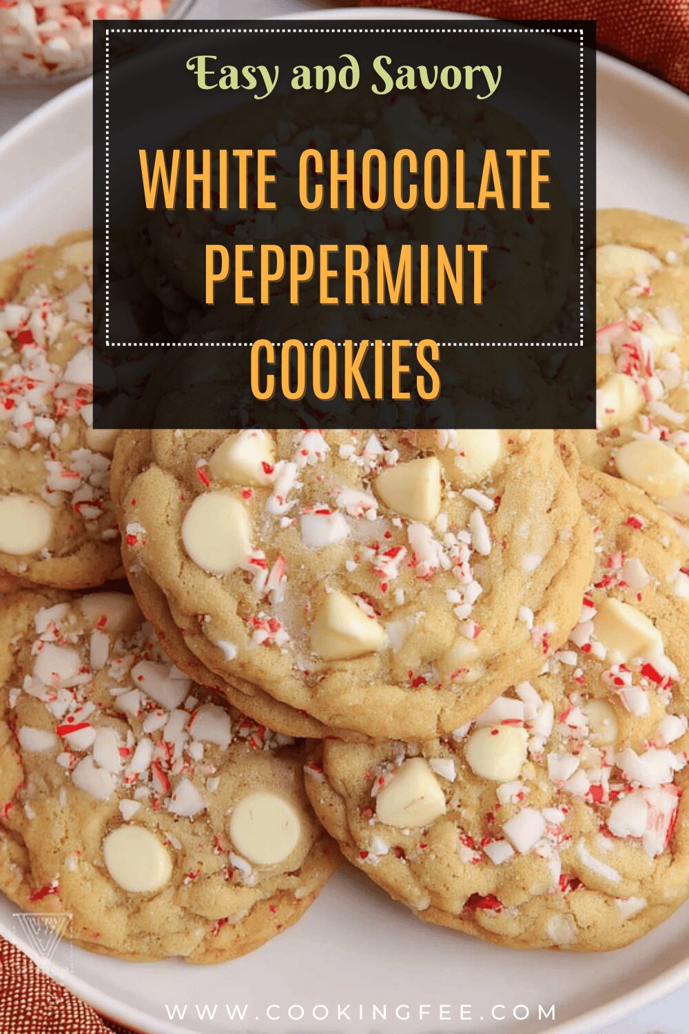 White Chocolate Peppermint Cookies