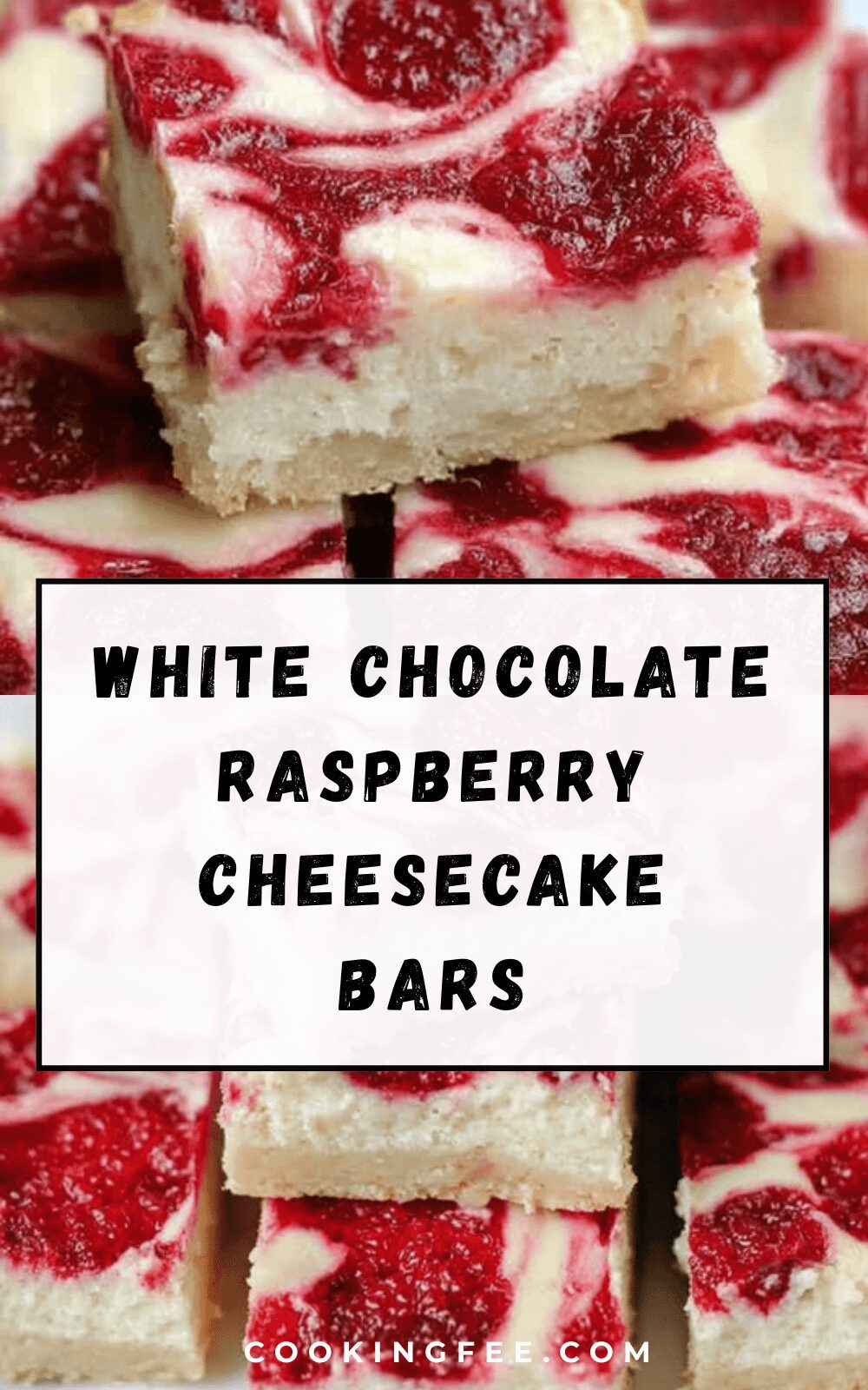 White Chocolate Raspberry Cheesecake Bars