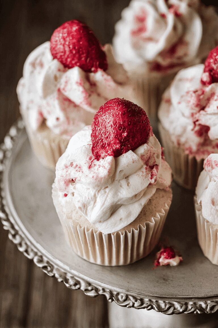 White Chocolate Strawberry Cupcakes 99.Png