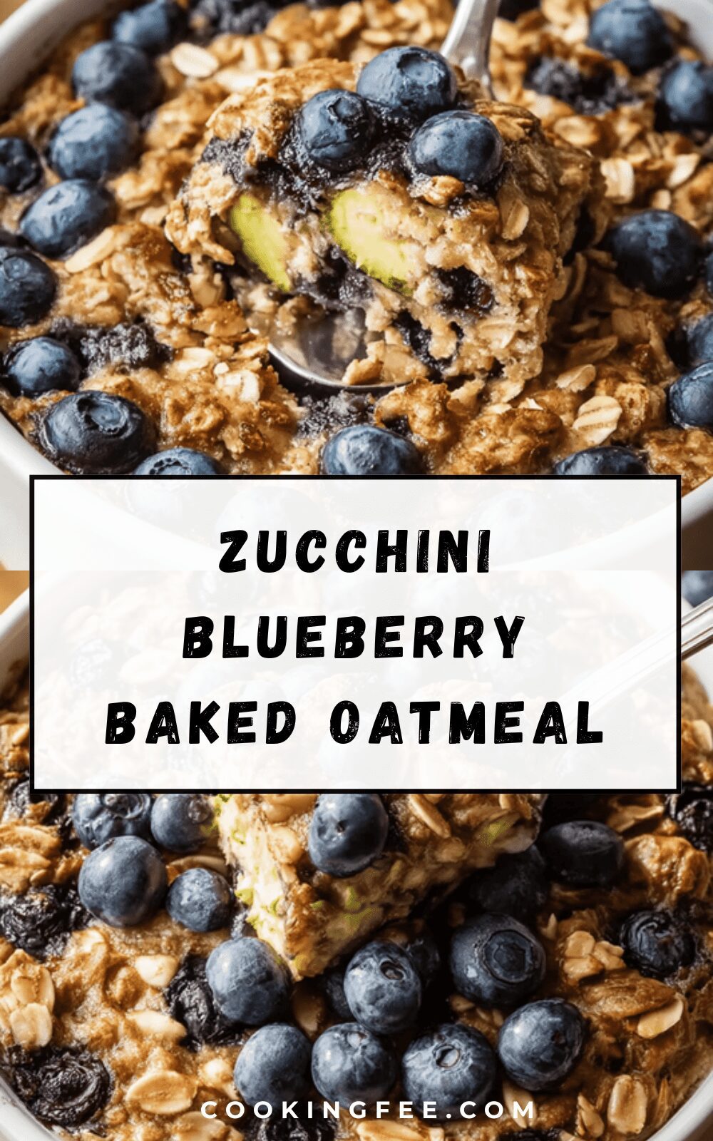 Zucchini Blueberry Baked Oatmeal