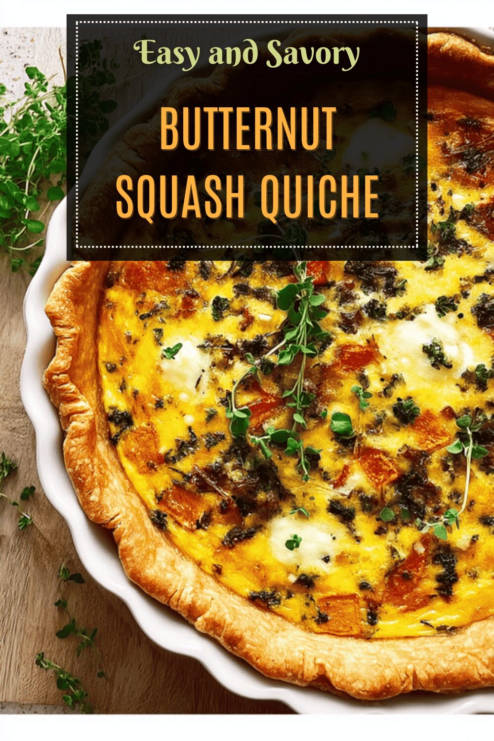 Butternut Squash Quiche