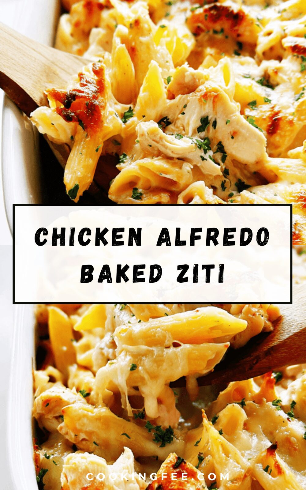 Chicken Alfredo Baked Ziti