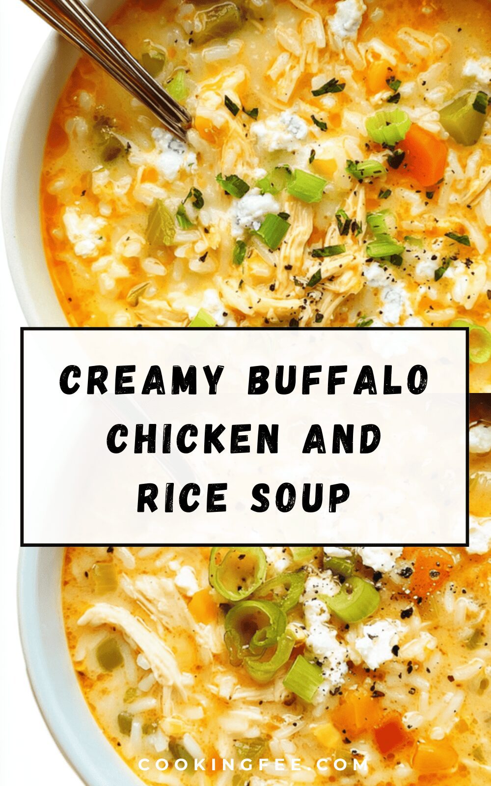 Creamy Buffalo Chicken And Rice Soup