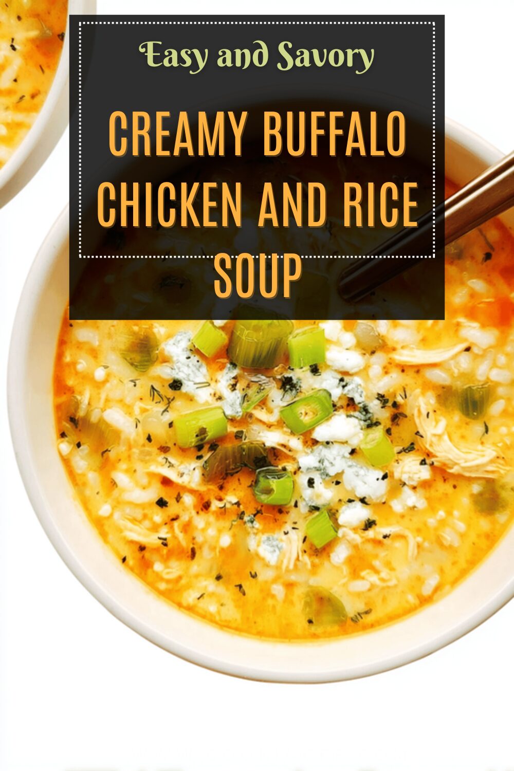 Creamy Buffalo Chicken And Rice Soup
