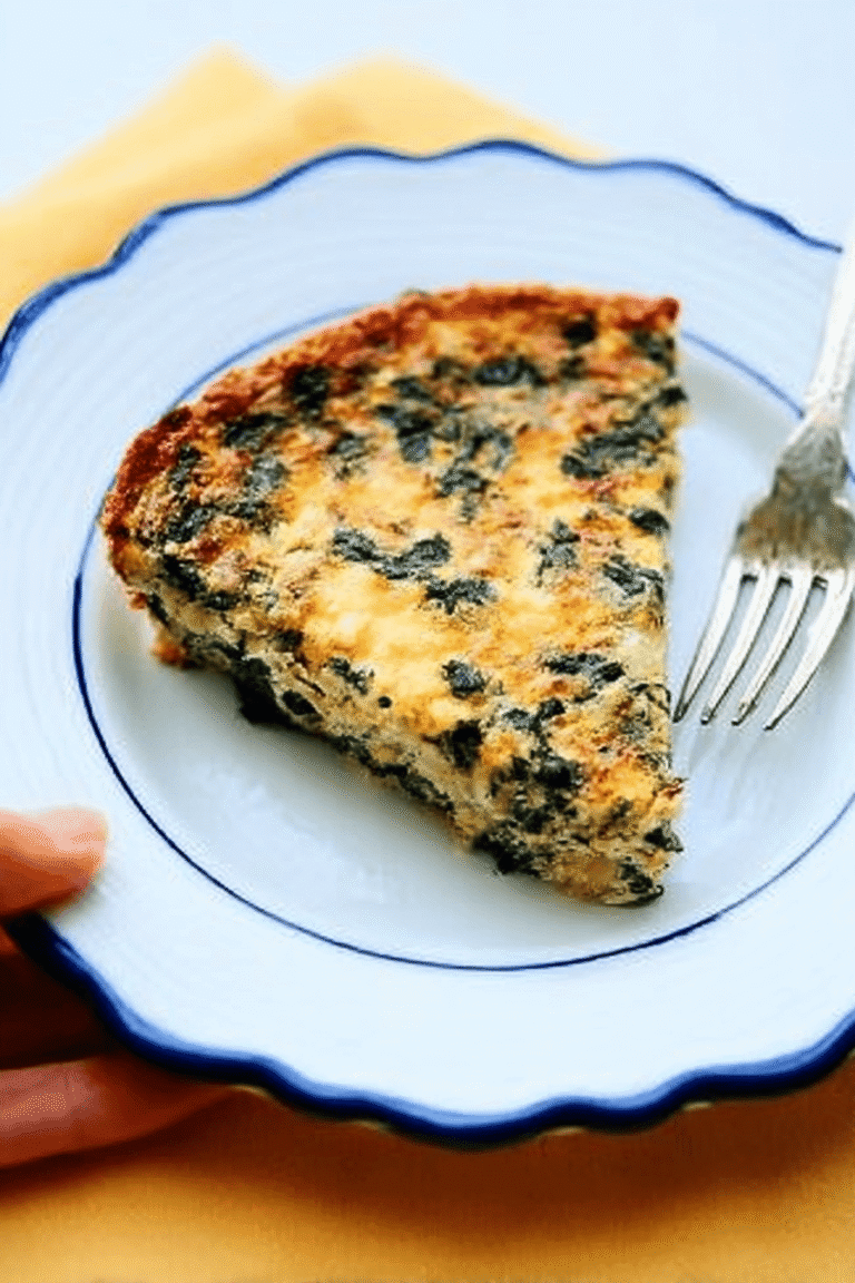 Spinach Quiche Recipe: Fluffy Savory Breakfast Or Brunch Delight 8 Crustless Spinach Quiche 96.Png