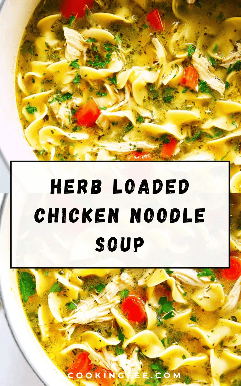 Herb Loaded Chicken Noodle Soup