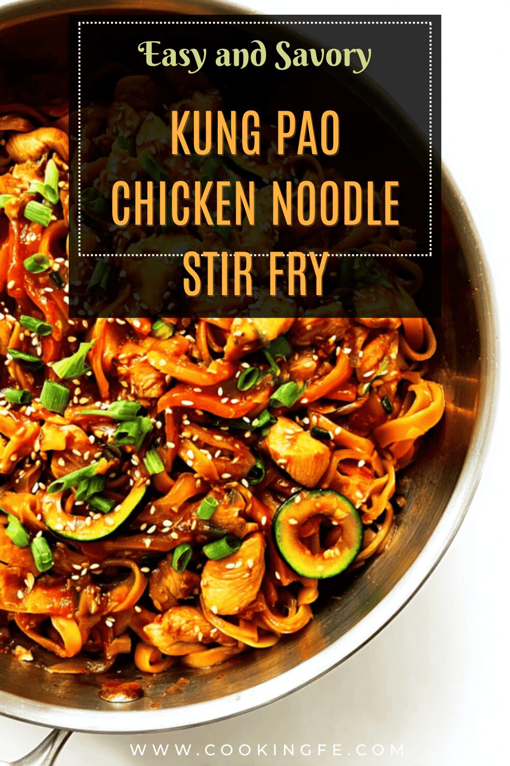 Kung Pao Chicken Noodle Stir Fry