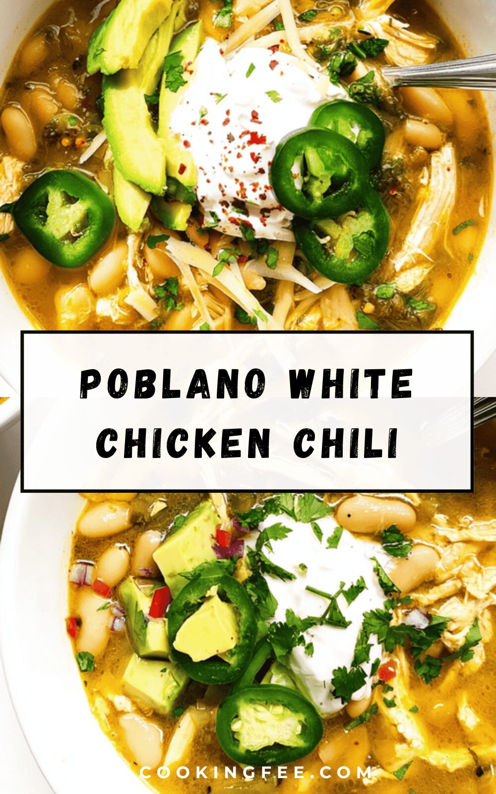 Poblano White Chicken Chili
