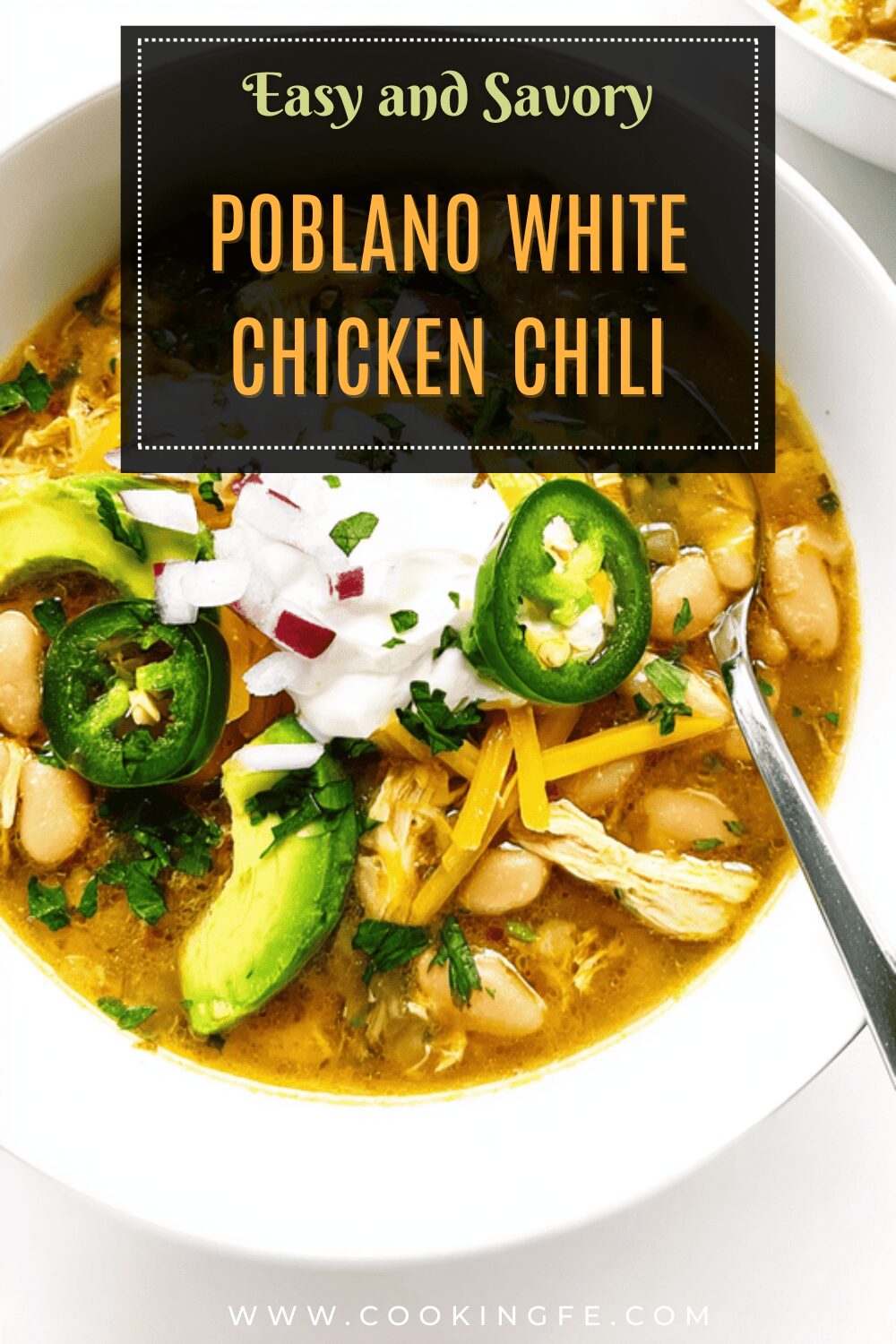 Poblano White Chicken Chili