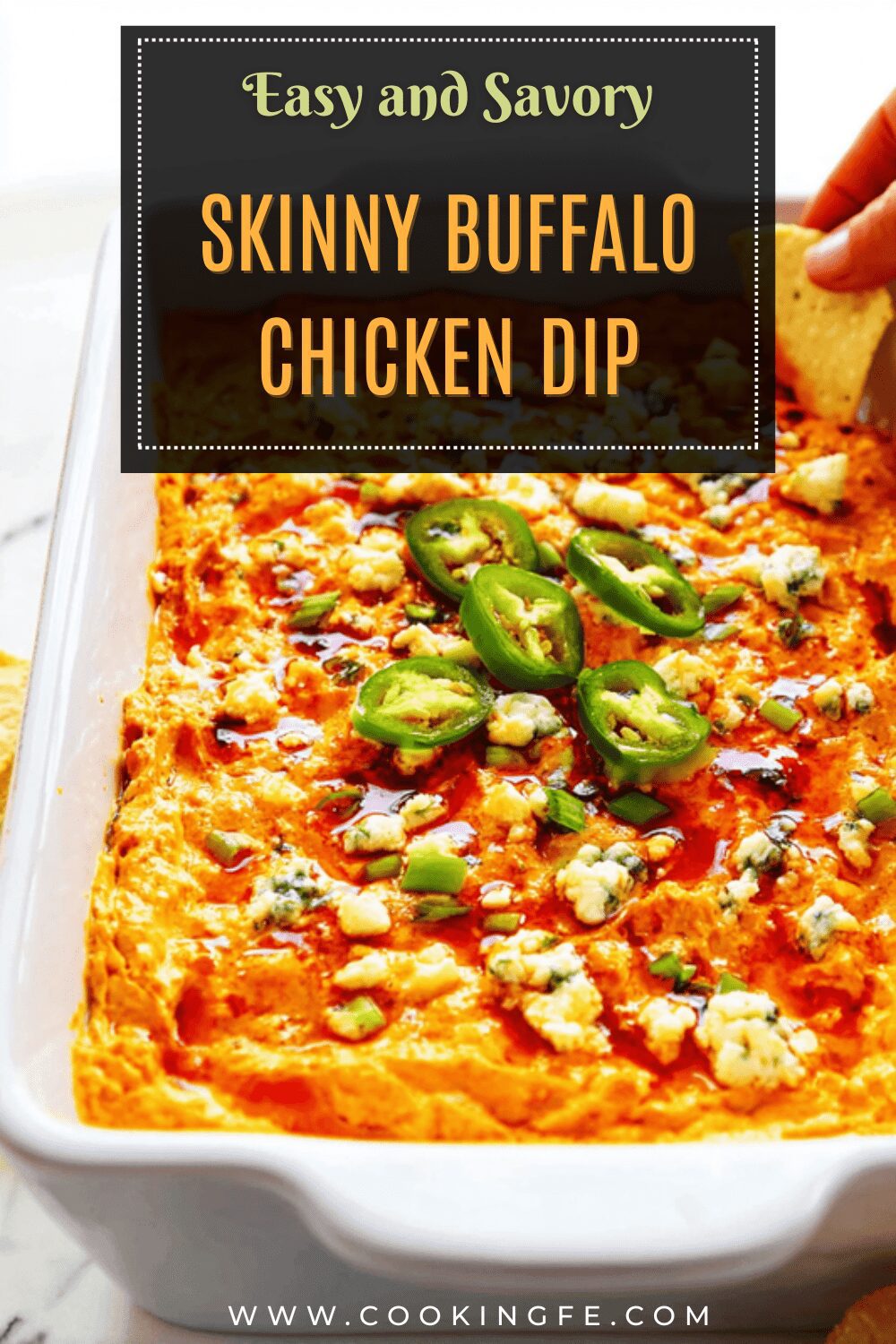 Skinny Buffalo Chicken Dip