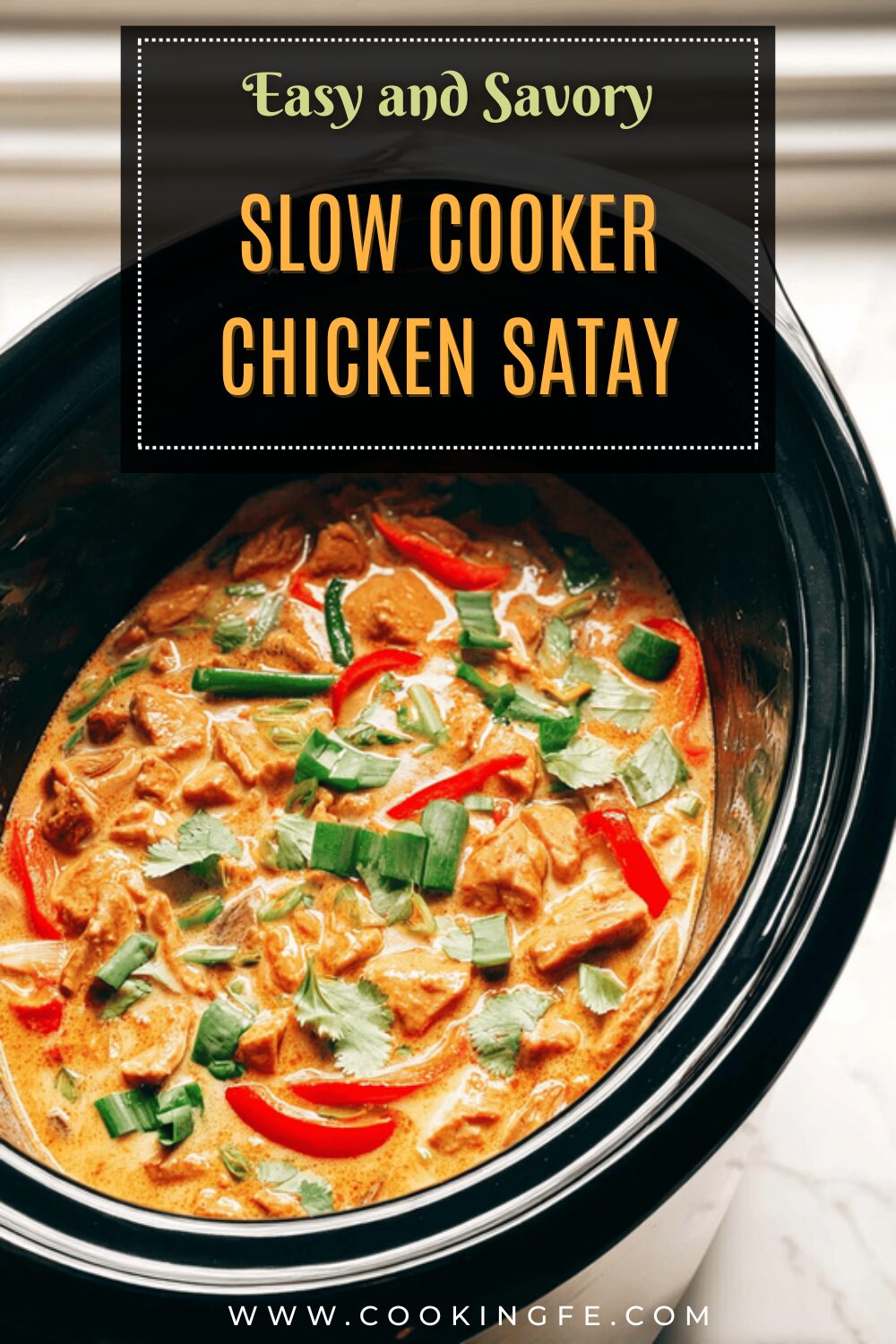 Slow Cooker Chicken Satay