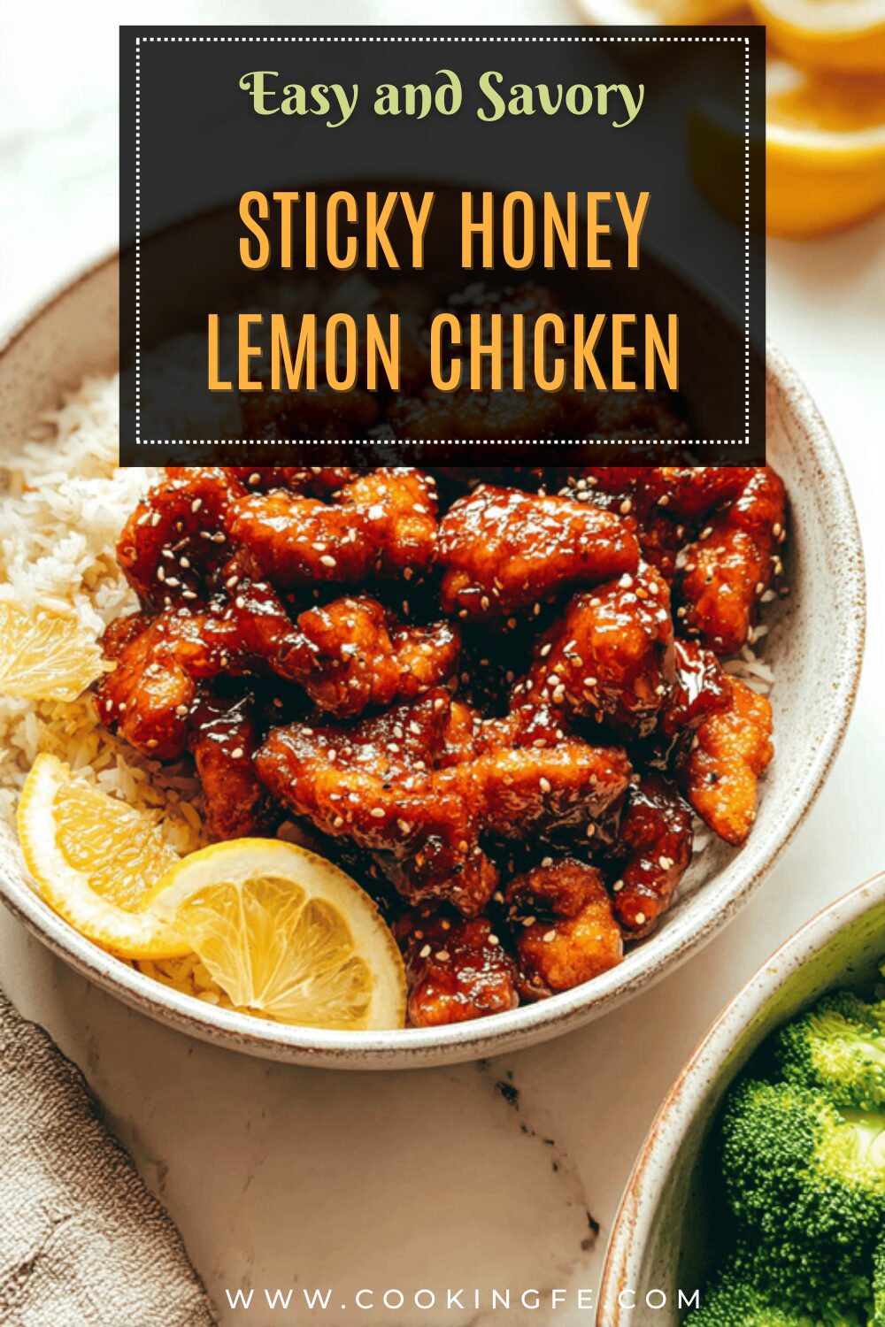 Sticky Honey Lemon Chicken