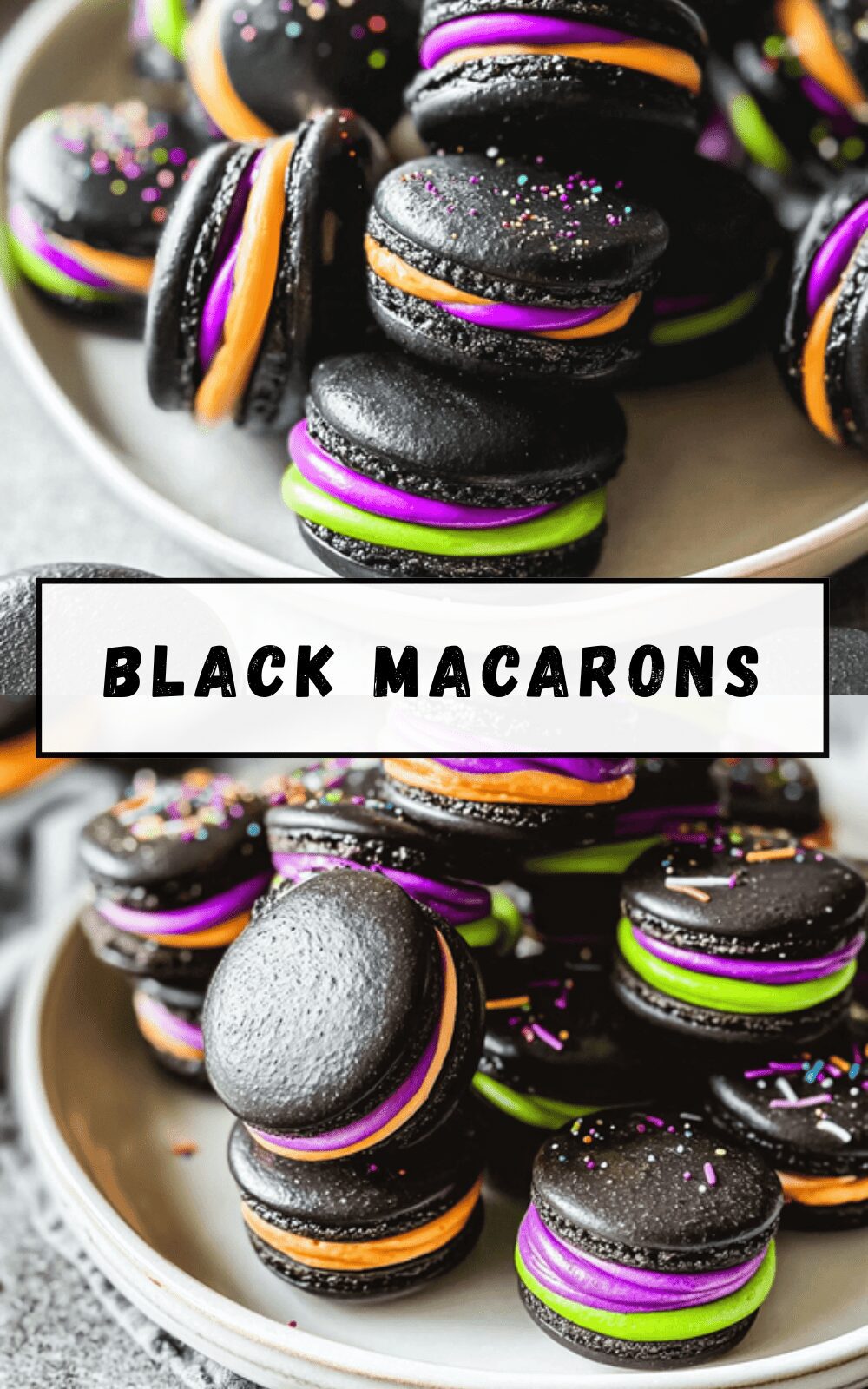 Black Macarons